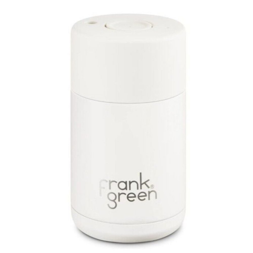 NEW FRANK GREEN Ceramic Reusable Cup Cloud White 10oz 295ml NWOB triple wall - Picture 2 of 7
